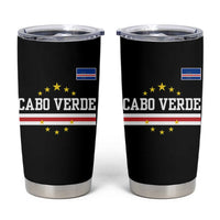 Cabo Verde Athletic Varsity Style Tumbler Cup Cape Verde Flag Stars National Pride