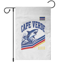 Cape Verde Blue Sharks Ocean Wave Graphic Garden Flag Cabo Verde Pride Sports Fans