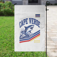 Cape Verde Blue Sharks Ocean Wave Graphic Garden Flag Cabo Verde Pride Sports Fans