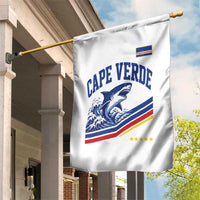 Cape Verde Blue Sharks Ocean Wave Graphic Garden Flag Cabo Verde Pride Sports Fans
