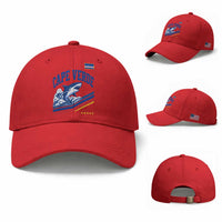 Cape Verde Blue Sharks Ocean Wave Graphic Baseball Cap Cabo Verde Pride Sports Fans