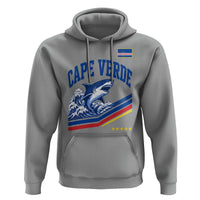 Cape Verde Blue Sharks Ocean Wave Graphic Hoodie Cabo Verde Pride Sports Fans