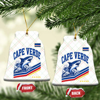 Cape Verde Blue Sharks Ocean Wave Graphic Ceramic Ornament Cabo Verde Pride Sports Fans