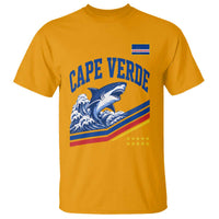 Cape Verde Blue Sharks Ocean Wave Graphic T Shirt Cabo Verde Pride Sports Fans