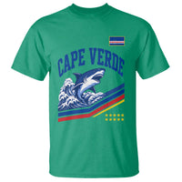 Cape Verde Blue Sharks Ocean Wave Graphic T Shirt Cabo Verde Pride Sports Fans