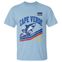 Cape Verde Blue Sharks Ocean Wave Graphic T Shirt Cabo Verde Pride Sports Fans