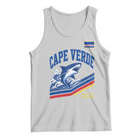 Cape Verde Blue Sharks Ocean Wave Graphic Tank Top Cabo Verde Pride Sports Fans