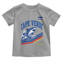 Cape Verde Blue Sharks Ocean Wave Graphic Toddler T Shirt Cabo Verde Pride Sports Fans