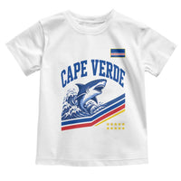 Cape Verde Blue Sharks Ocean Wave Graphic Toddler T Shirt Cabo Verde Pride Sports Fans
