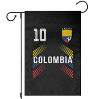 Colombia Soccer Sports Graphic Number 10 Jersey Style Garden Flag Proud Colombian Football Fans Game Day Pride