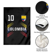 Colombia Soccer Sports Graphic Number 10 Jersey Style Garden Flag Proud Colombian Football Fans Game Day Pride