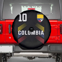 Colombia Soccer Sports Graphic Number 10 Jersey Style Spare Tire Cover Proud Colombian Football Fans Game Day Pride