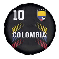 Colombia Soccer Sports Graphic Number 10 Jersey Style Spare Tire Cover Proud Colombian Football Fans Game Day Pride