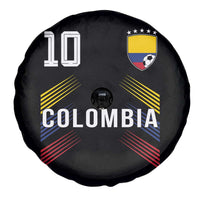 Colombia Soccer Sports Graphic Number 10 Jersey Style Spare Tire Cover Proud Colombian Football Fans Game Day Pride