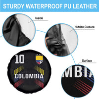 Colombia Soccer Sports Graphic Number 10 Jersey Style Spare Tire Cover Proud Colombian Football Fans Game Day Pride