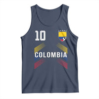 Colombia Soccer Sports Graphic Number 10 Jersey Style Tank Top Proud Colombian Football Fans Game Day Pride