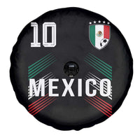Mexico Soccer Sports Graphic Number 10 Jersey Style Spare Tire Cover Proud Mexican Football Fans Game Day Pride