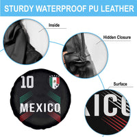 Mexico Soccer Sports Graphic Number 10 Jersey Style Spare Tire Cover Proud Mexican Football Fans Game Day Pride
