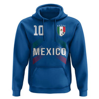 Mexico Soccer Sports Graphic Number 10 Jersey Style Hoodie Proud Mexican Football Fans Game Day Pride