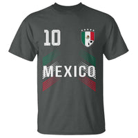 Mexico Soccer Sports Graphic Number 10 Jersey Style T Shirt Proud Mexican Football Fans Game Day Pride