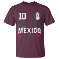 Mexico Soccer Sports Graphic Number 10 Jersey Style T Shirt Proud Mexican Football Fans Game Day Pride