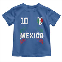 Mexico Soccer Sports Graphic Number 10 Jersey Style Toddler T Shirt Proud Mexican Football Fans Game Day Pride