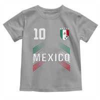 Mexico Soccer Sports Graphic Number 10 Jersey Style Toddler T Shirt Proud Mexican Football Fans Game Day Pride