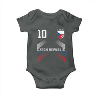 Czech Republic Soccer Sports Graphic Number 10 Jersey Style Baby Onesie Proud Czechia Football Fans Game Day Pride