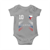 Czech Republic Soccer Sports Graphic Number 10 Jersey Style Baby Onesie Proud Czechia Football Fans Game Day Pride