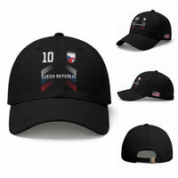 Czech Republic Soccer Sports Graphic Number 10 Jersey Style Baseball Cap Proud Czechia Football Fans Game Day Pride