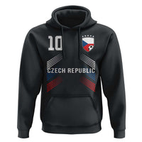 Czech Republic Soccer Sports Graphic Number 10 Jersey Style Hoodie Proud Czechia Football Fans Game Day Pride