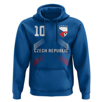 Czech Republic Soccer Sports Graphic Number 10 Jersey Style Hoodie Proud Czechia Football Fans Game Day Pride