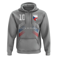 Czech Republic Soccer Sports Graphic Number 10 Jersey Style Hoodie Proud Czechia Football Fans Game Day Pride