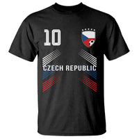 Czech Republic Soccer Sports Graphic Number 10 Jersey Style T Shirt Proud Czechia Football Fans Game Day Pride