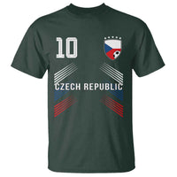 Czech Republic Soccer Sports Graphic Number 10 Jersey Style T Shirt Proud Czechia Football Fans Game Day Pride