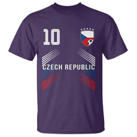 Czech Republic Soccer Sports Graphic Number 10 Jersey Style T Shirt Proud Czechia Football Fans Game Day Pride
