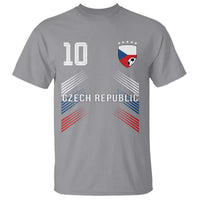 Czech Republic Soccer Sports Graphic Number 10 Jersey Style T Shirt Proud Czechia Football Fans Game Day Pride