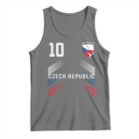 Czech Republic Soccer Sports Graphic Number 10 Jersey Style Tank Top Proud Czechia Football Fans Game Day Pride