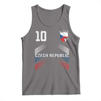 Czech Republic Soccer Sports Graphic Number 10 Jersey Style Tank Top Proud Czechia Football Fans Game Day Pride