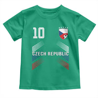 Czech Republic Soccer Sports Graphic Number 10 Jersey Style Toddler T Shirt Proud Czechia Football Fans Game Day Pride