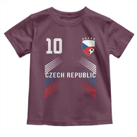 Czech Republic Soccer Sports Graphic Number 10 Jersey Style Toddler T Shirt Proud Czechia Football Fans Game Day Pride