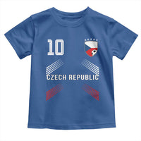Czech Republic Soccer Sports Graphic Number 10 Jersey Style Toddler T Shirt Proud Czechia Football Fans Game Day Pride