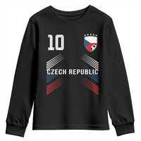 Czech Republic Soccer Sports Graphic Number 10 Jersey Style Youth Sweatshirt Proud Czechia Football Fans Game Day Pride