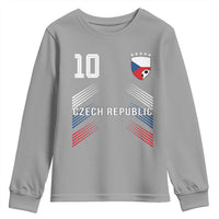 Czech Republic Soccer Sports Graphic Number 10 Jersey Style Youth Sweatshirt Proud Czechia Football Fans Game Day Pride