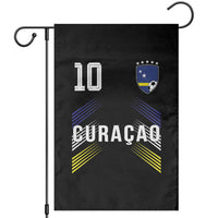 Curacao Soccer Sports Graphic Number 10 Jersey Style Garden Flag Proud Curaçaoans Football Fans Game Day Pride