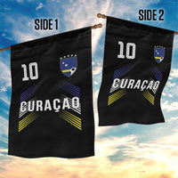 Curacao Soccer Sports Graphic Number 10 Jersey Style Garden Flag Proud Curaçaoans Football Fans Game Day Pride