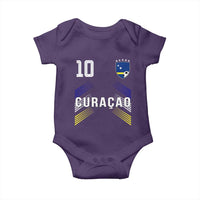 Curacao Soccer Sports Graphic Number 10 Jersey Style Baby Onesie Proud Curaçaoans Football Fans Game Day Pride