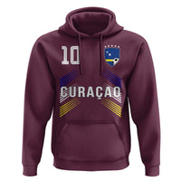 Curacao Soccer Sports Graphic Number 10 Jersey Style Hoodie Proud Curaçaoans Football Fans Game Day Pride