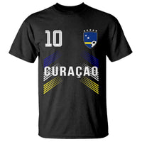 Curacao Soccer Sports Graphic Number 10 Jersey Style T Shirt Proud Curaçaoans Football Fans Game Day Pride