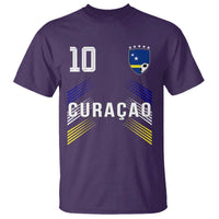 Curacao Soccer Sports Graphic Number 10 Jersey Style T Shirt Proud Curaçaoans Football Fans Game Day Pride